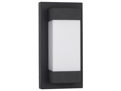 Černé kovové venkovní nástěnné LED světlo Nova Luce Leto II.