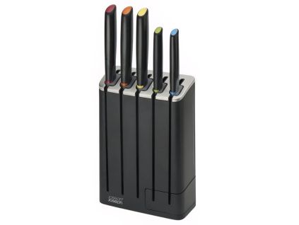 Sada nerezových nožů se stojanem a brouskem Elevate Knives Slimblock, 5 ks