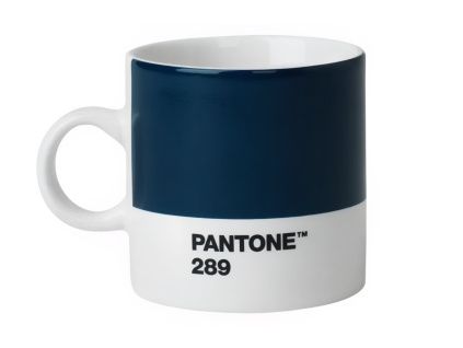 Tmavě modrý porcelánový hrnek na espresso Pantone Dark Blue 289 120 ml