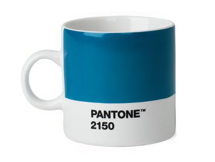Modrý porcelánový hrnek na espresso Pantone Blue 2150 120 ml