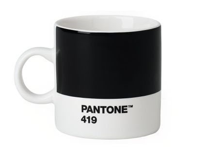 Černý porcelánový hrnek Pantone Black 419 120 ml