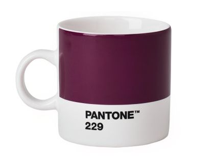 Fialový porcelánový hrnek na espresso Pantone Aubergine 229 120 ml