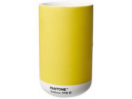 Žlutá keramická váza Pantone Yellow 012 14 cm