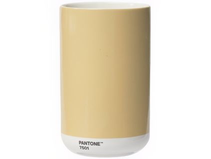 Béžová keramická váza Pantone Cream 7501 17 cm