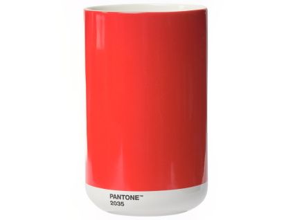 Červená keramická váza Pantone Red 2035 17 cm