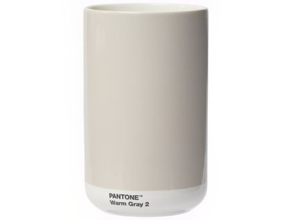 Světle šedá keramická váza Pantone Warm Gray 2 17 cm