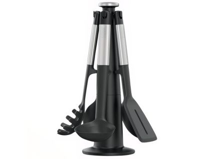 Sada silikonových kuchyňských pomůcek se stojanem Elevate Silicone Steel