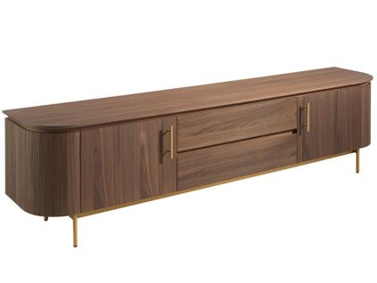 Ořechový TV stolek Angel Cerdá No. 3227, 220 x 45 cm