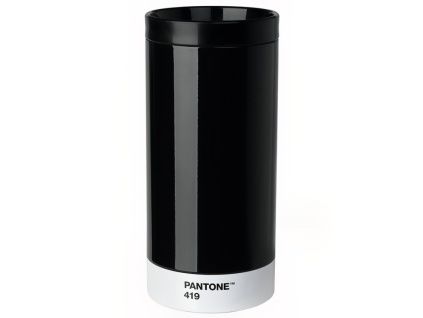 Černý kovový termohrnek Pantone Black 419 430 ml
