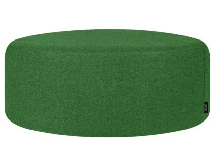Zelený čalouněný puf Folk 70 cm