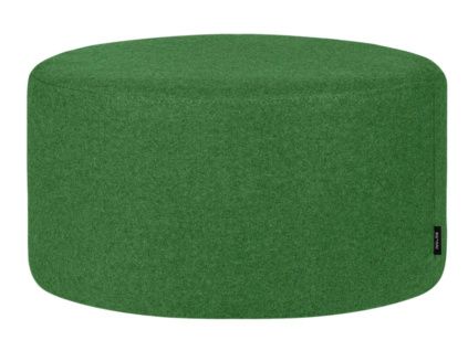 Zelený čalouněný puf Folk 50 cm