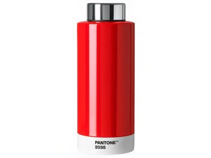 Červená kovová termoláhev Pantone Red 2035 530 ml