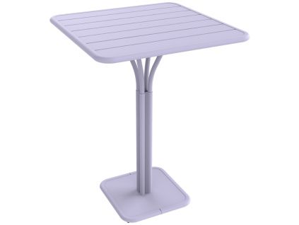 Fialový kovový barový stůl Fermob Luxembourg Pedestal 80 x 80 cm