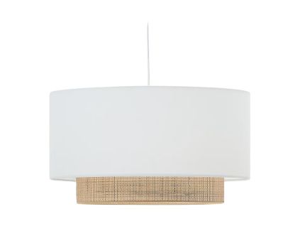 Bílé stínidlo Kave Home Erna 60 cm