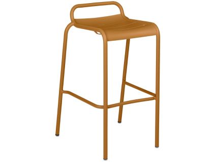 Hnědá kovová barová židle Fermob Luxembourg 79 cm