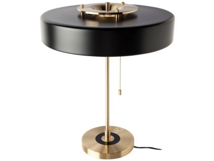Černá kovová stolní lampa Angel Cerdá No. 8061