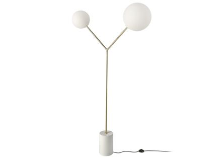 Bílá stojací lampa Angel Cerdá No. 8048, 192 cm