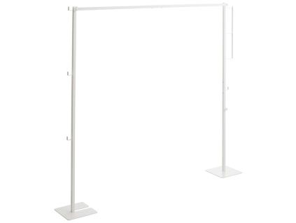 Bílý kovový skládací sušák Yamazaki Tower 160 x 175 cm