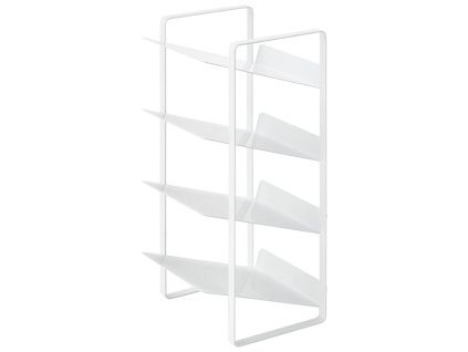 Bílý kovový stojan na láhve Yamazaki Tower 40 cm