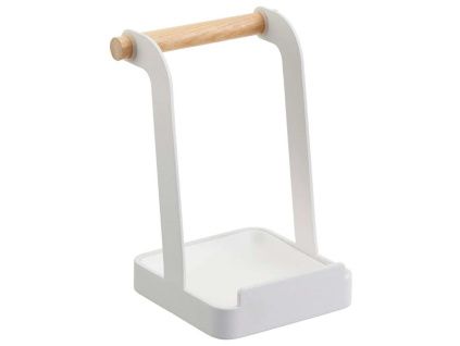 Bílý kovový kuchyňský stojan Yamazaki Tosca 16 cm