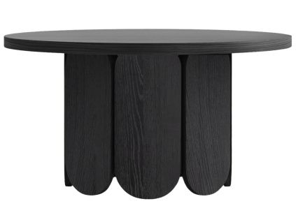 Černý dubový konferenční stolek Woodman Soft 78 cm