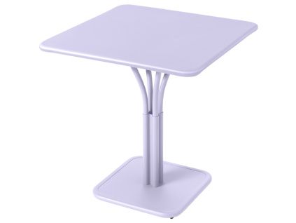 Fialový kovový stůl Fermob Luxembourg Pedestal 71 x 71 cm