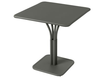Šedozelený kovový stůl Fermob Luxembourg Pedestal 71 x 71 cm
