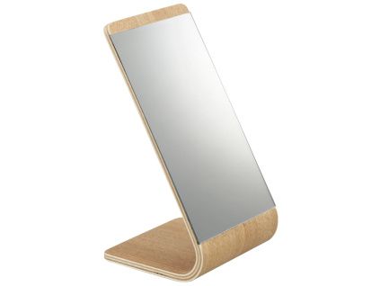 Dřevěné kosmetické zrcadlo Yamazaki Rin 23,3 cm