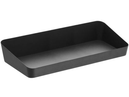 Černý kovový podnos Yamazaki Amenity 30 x 13,5 cm