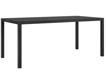 Černý dubový jídelní stůl Fino 160 x 90 cm