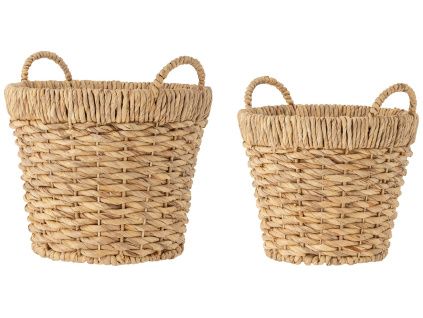Set dvou dekorativních košů z vodního hyacintu Bloomingville Meluna 34/39 cm
