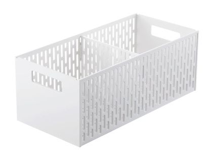 Bílý plastový organizér Yamazaki Tower 15,3 x 32 cm