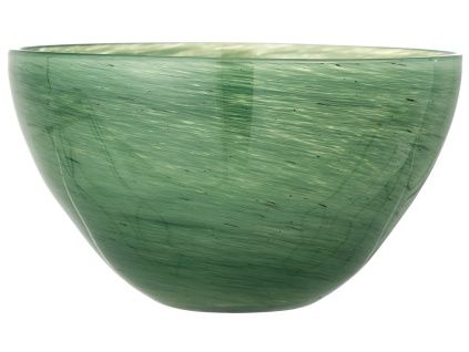 Zelená skleněná miska Bloomingville Esmaralda 25 cm
