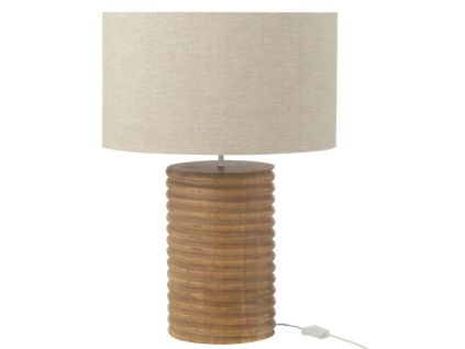 Dřevěná stolní lampa J-line Ailan 70 cm
