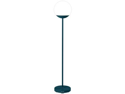 Modrá venkovní LED lampa Fermob MOOON! 134 cm