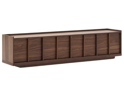 Ořechový TV stolek Kave Home Onix 200 x 40 cm
