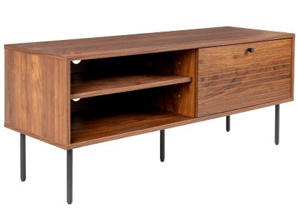 Hnědý TV stolek WLL STRIPES 120 x 40 cm