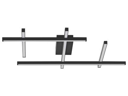Černé kovové stropní LED světlo Nova Luce Pace 80 cm