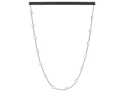 Kovové závěsné LED světlo Nova Luce Alcinoe II. 127 cm