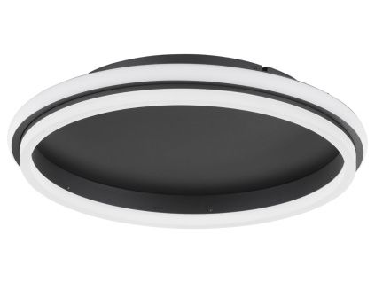 Černé kovové stropní LED světlo Nova Luce Willow 45 cm