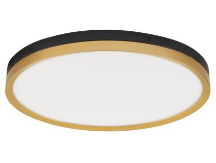 Černo-zlaté kovové stropní LED světlo Nova Luce Cantria 50 cm