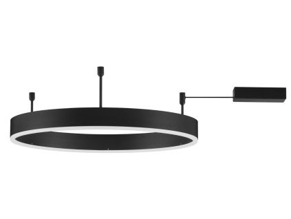 Černé kovové stropní LED světlo Nova Luce Motif 60 cm