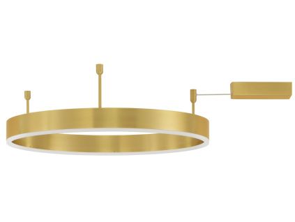 Zlaté kovové stropní LED světlo Nova Luce Motif 60 cm