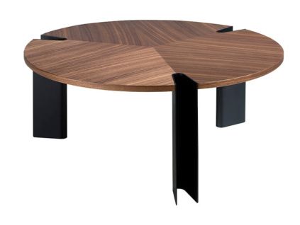 Ořechový konferenční stolek Angel Cerdá No. 2113, 90 cm