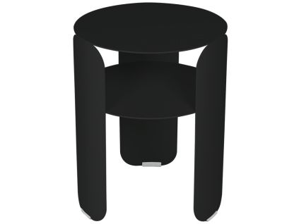 Černý kovový zahradní odkládací stolek Fermob Bebop 35 cm