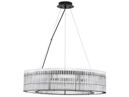 Skleněné závěsné světlo Nova Luce Barok 70 cm