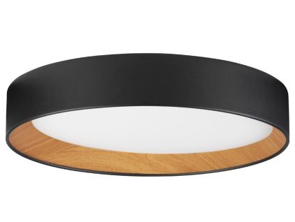 Černé kovové stropní LED světlo Nova Luce Stake 45 cm