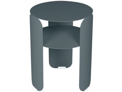 Šedý kovový zahradní odkládací stolek Fermob Bebop 35 cm
