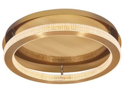 Mosazné kovové stropní LED světlo Nova Luce Fiore 60 cm