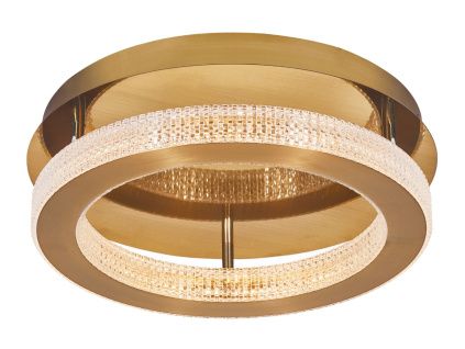 Mosazné kovové stropní LED světlo Nova Luce Fiore 40 cm